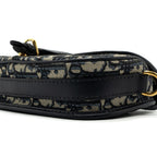 DIOR BOBBY EAST-WEST BAG BLUE OBLIQUE JACQUARD GHW