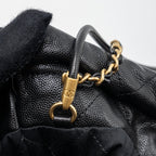 CHANEL MINI 22 BAG CAVIAR BLACK GHW (MICROCHIP)