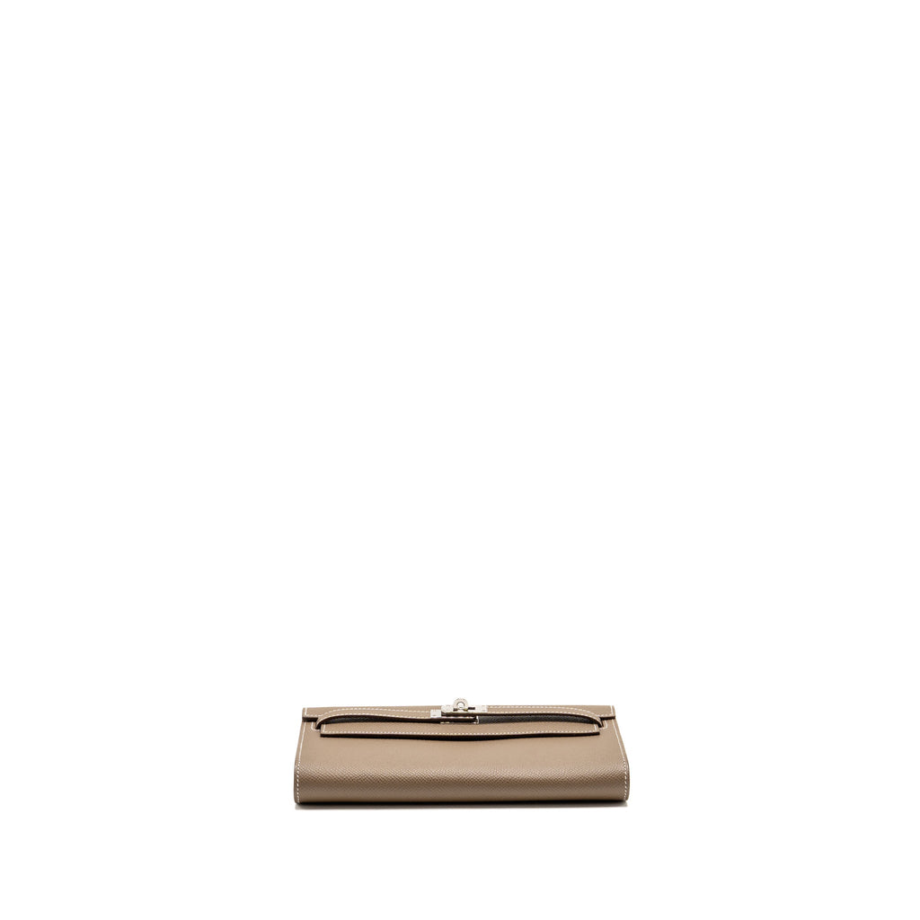 Hermes kelly to go epsom etoupe SHW