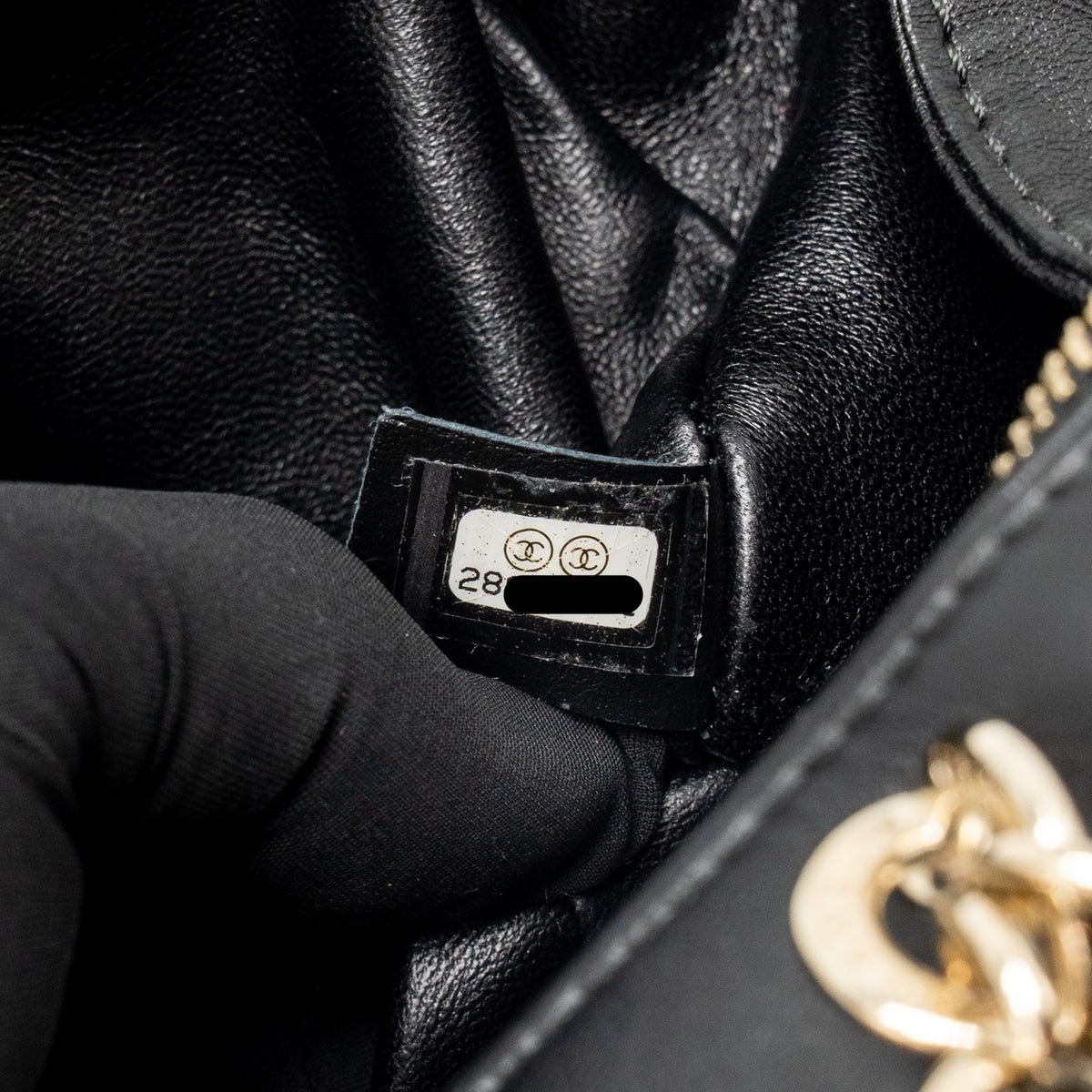 Chanel CC Quilted Bowling Bag Lambskin Black LGHW