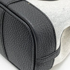 Hermes NEO GARDEN PARTY 23 CANVAS/NEGONDA ECRU-NOIR/NOIR SHW