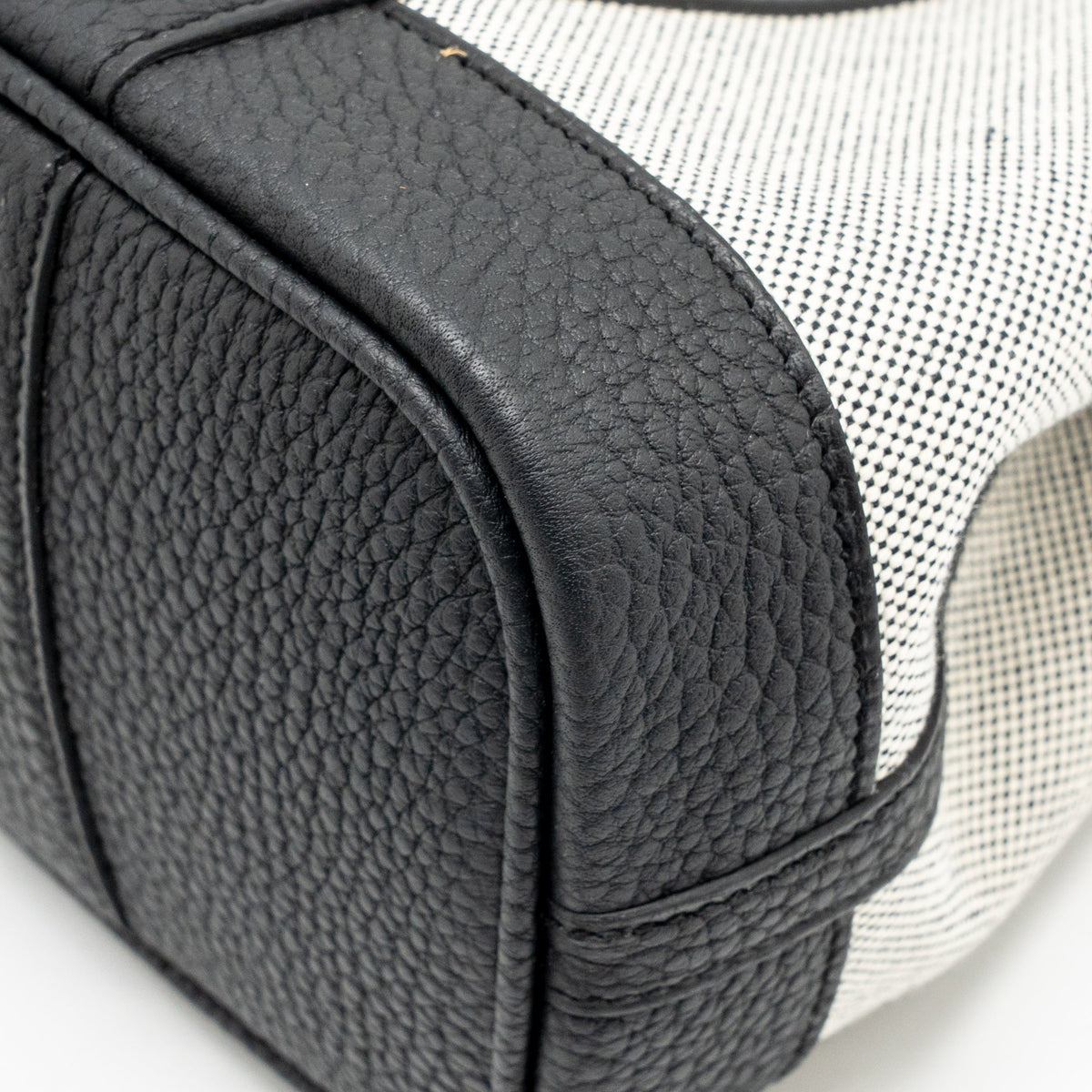 Hermes NEO GARDEN PARTY 23 CANVAS/NEGONDA ECRU-NOIR/NOIR SHW
