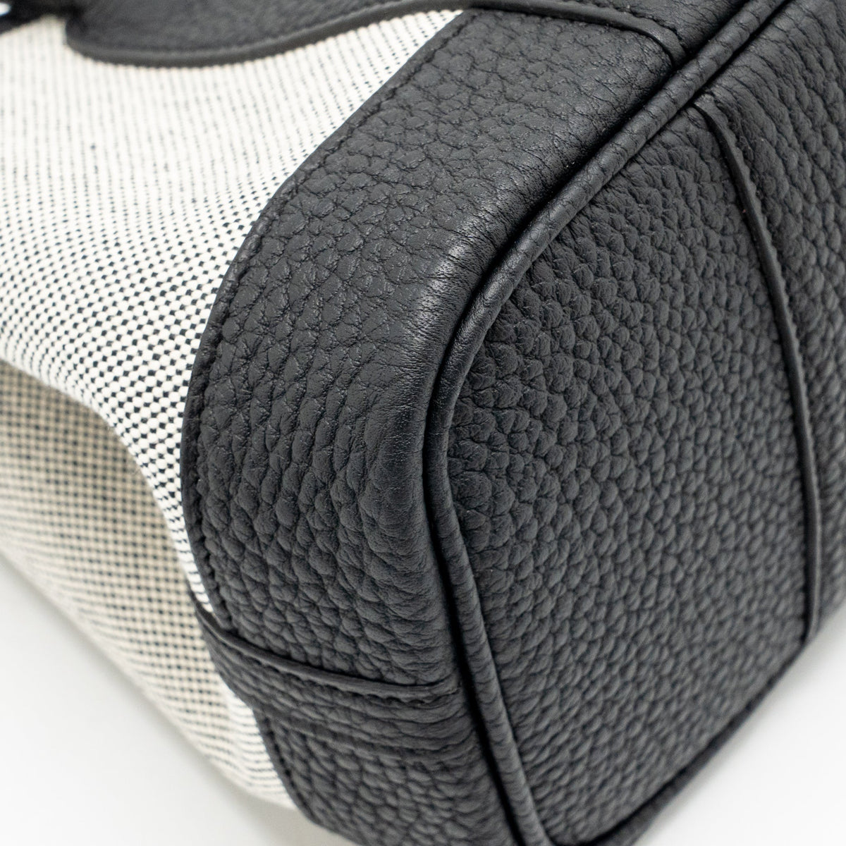 Hermes NEO GARDEN PARTY 23 CANVAS/NEGONDA ECRU-NOIR/NOIR SHW