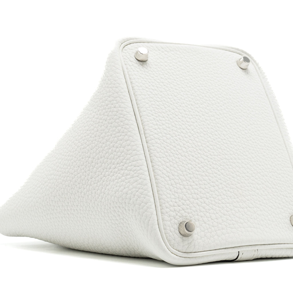 HERMES PICOTIN 18 LOCK BAG CLEMENCE NEW WHITE SHW