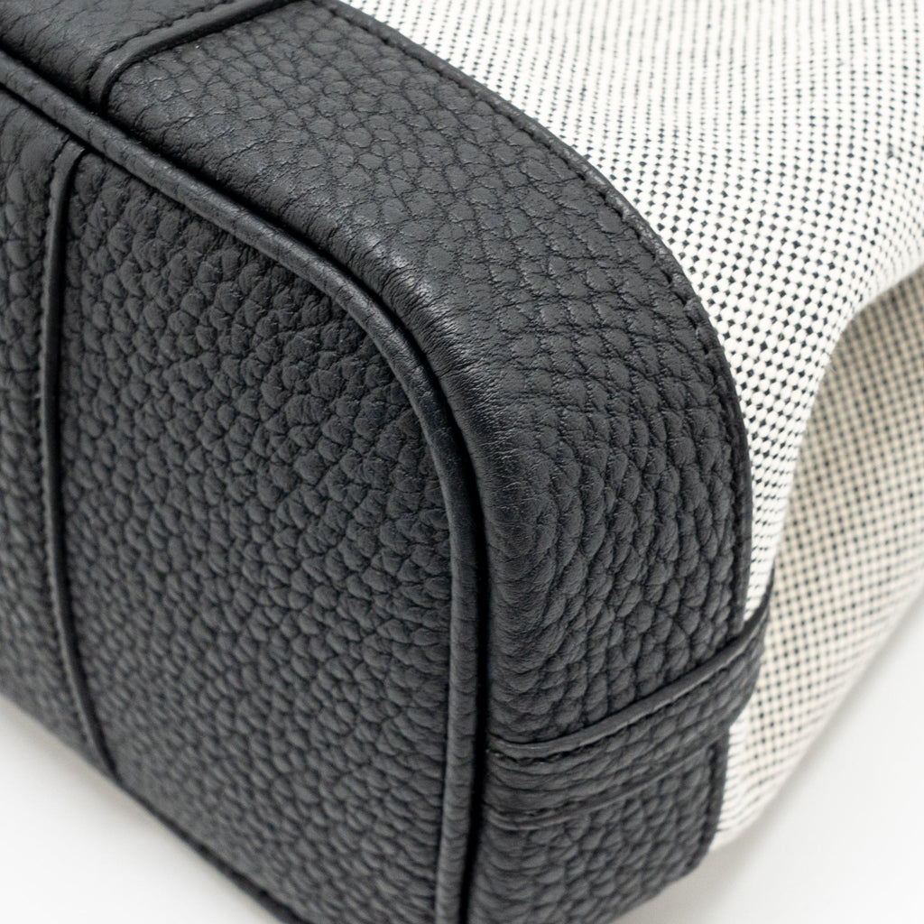 Hermes NEO GARDEN PARTY 23 CANVAS/NEGONDA ECRU-NOIR/NOIR SHW