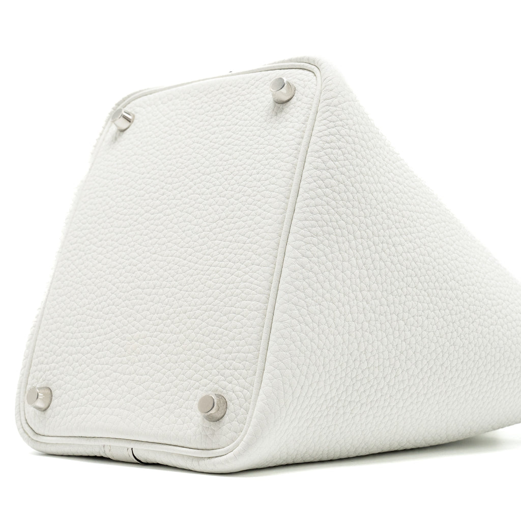 HERMES PICOTIN 18 LOCK BAG CLEMENCE NEW WHITE SHW
