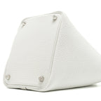 Hermes Picotin 18 Lock Bag Clemence new white SHW