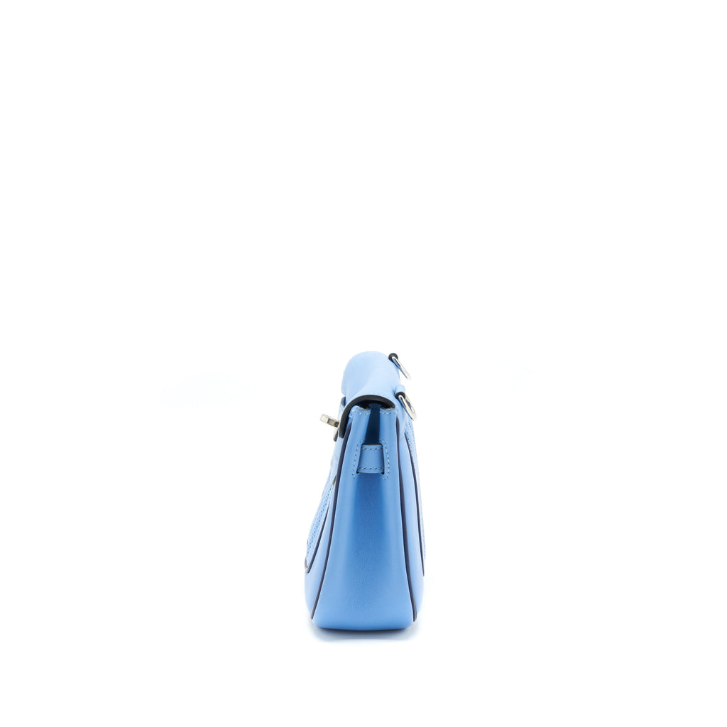 Hermes Berlin Mini Swift Blue SHW