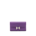 Hermes Constance Wallet Epsom Purple SHW with an ext