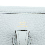 Hermes Mini Evelyn Clemence Blue Pale/Gris Etain GHW