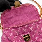 Louis Vuitton Mini Pleaty shoulder bag denim pink GHW