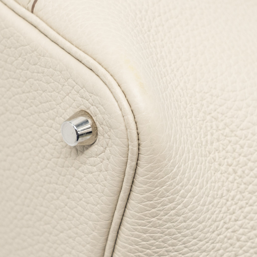 Hermes picotin 18 lock bag Clemence beton SHW