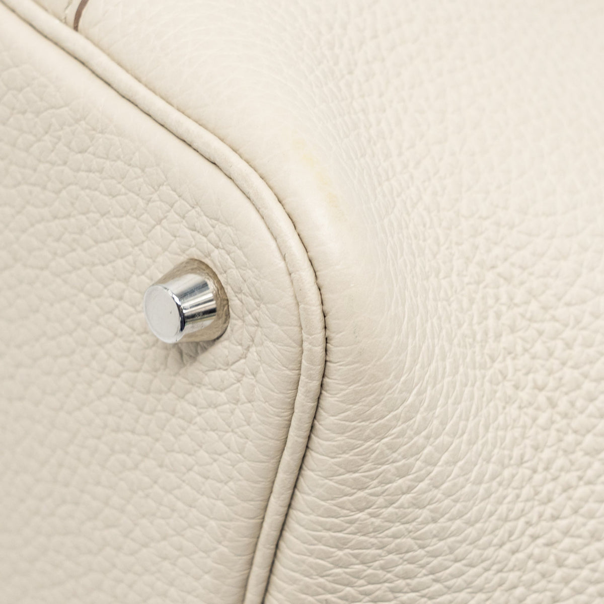 Hermes picotin 18 lock bag Clemence beton SHW