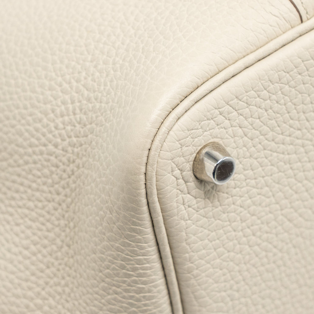 Hermes picotin 18 lock bag Clemence beton SHW
