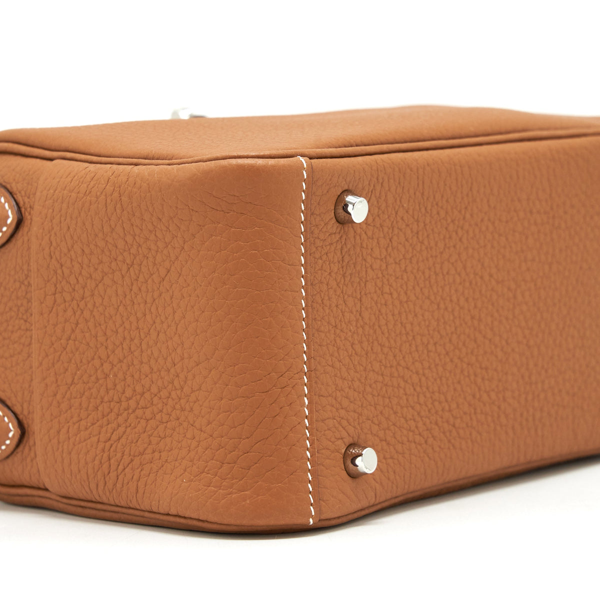 Hermes Mini Lindy Clemence Gold SHW