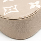 Louis Vuitton Bagatelle Monogram empreinte Leather Bicolor Grey/Crème Beige GHW