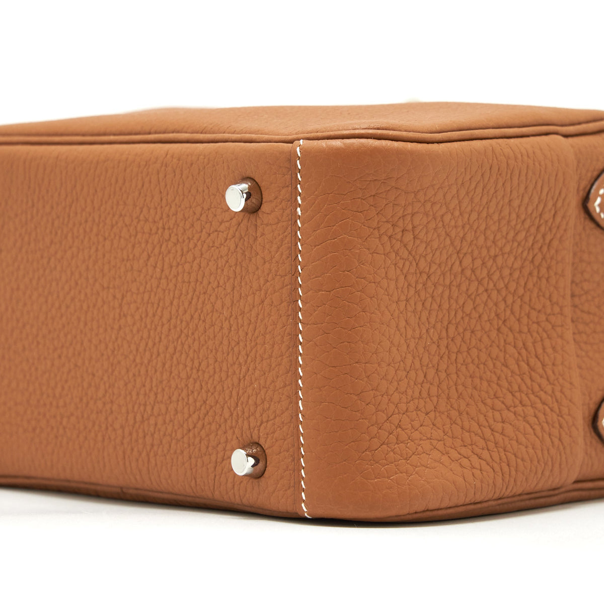 Hermes Mini Lindy Clemence Gold SHW