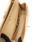 CHANEL CLASSIC DOUBLE FLAP BAG CAVIAR BEIGE GHW