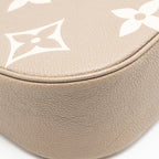 Louis Vuitton Bagatelle Monogram empreinte Leather Bicolor Grey/Crème Beige GHW