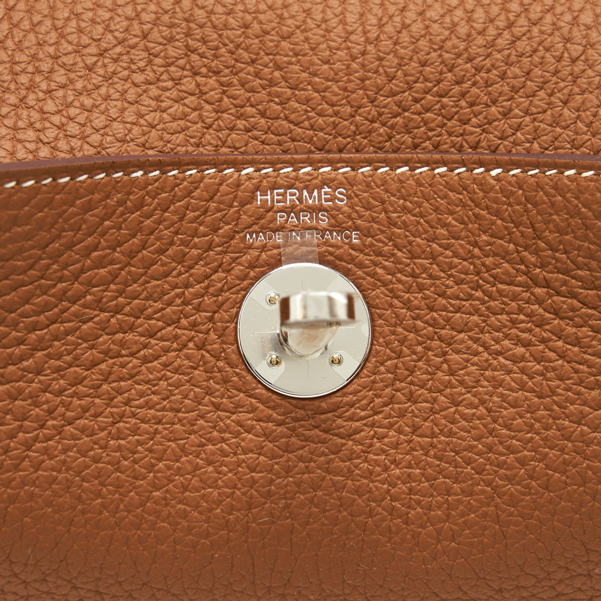 Hermes Mini Lindy Clemence Gold SHW