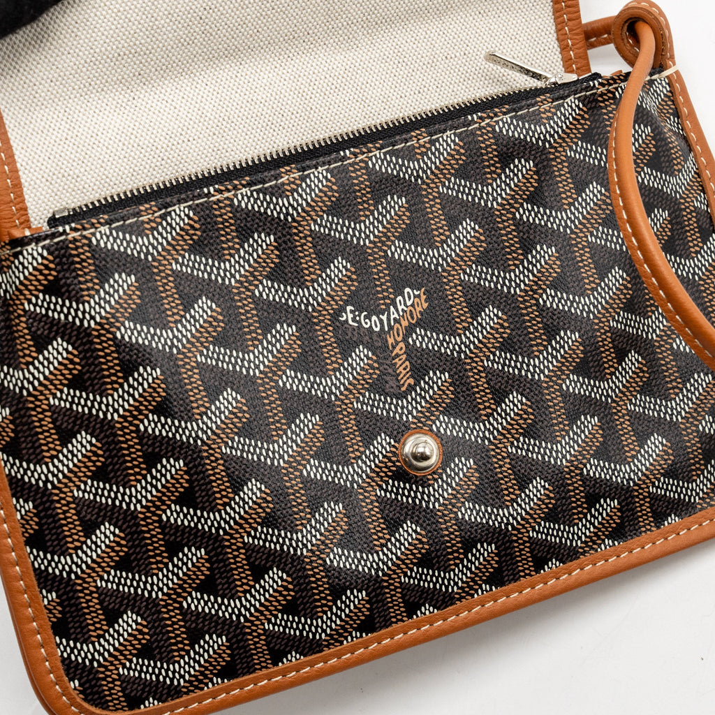 Goyard Plumet Pocket pochette goyardine canvas Tan SHW