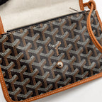 Goyard Plumet Pocket pochette goyardine canvas Tan SHW