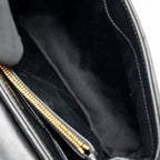 Saint Laurent Small Lou Lou flap bag calfskin black GHW
