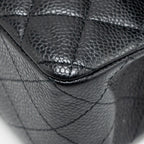 CHANEL SMALL CLASSIC DOUBLE FLAP CAVIAR BLACK GHW (MICROCHIP)