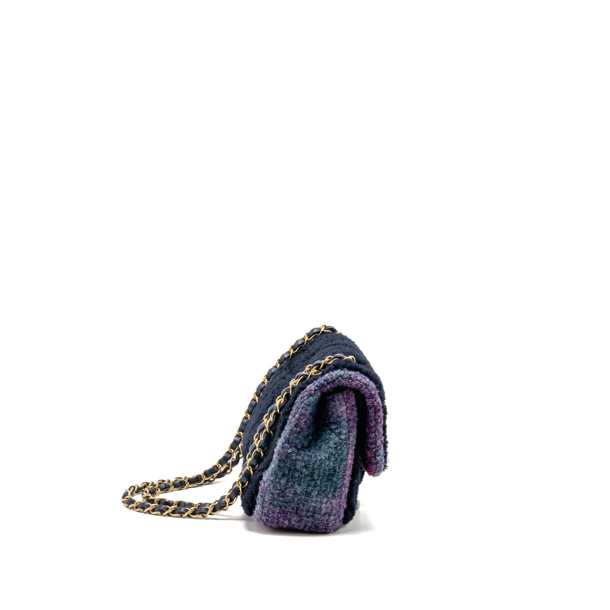 Chanel CC Quilted Flap Bag Shearling Multicolour GHW