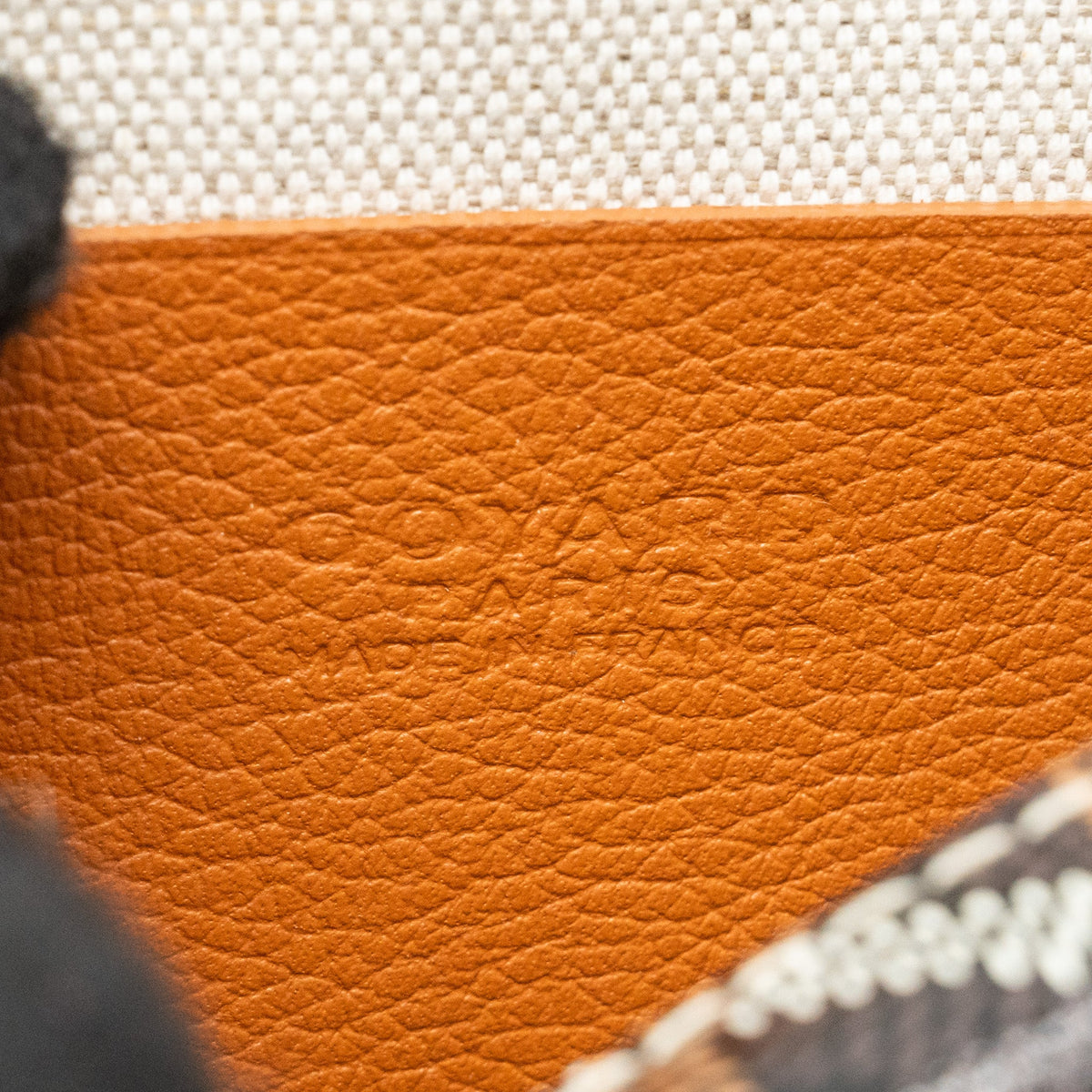 Goyard Plumet Pocket pochette goyardine canvas Tan SHW