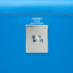 Hermes Kelly 28 Sellier Epsom Blue SHW