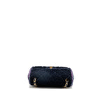 Chanel CC Quilted Flap Bag Shearling Multicolour GHW