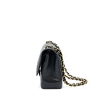 CHANEL CLASSIC JUMBO DOUBLE FLAP CAVIAR BLACK GHW (MICROCHIP)