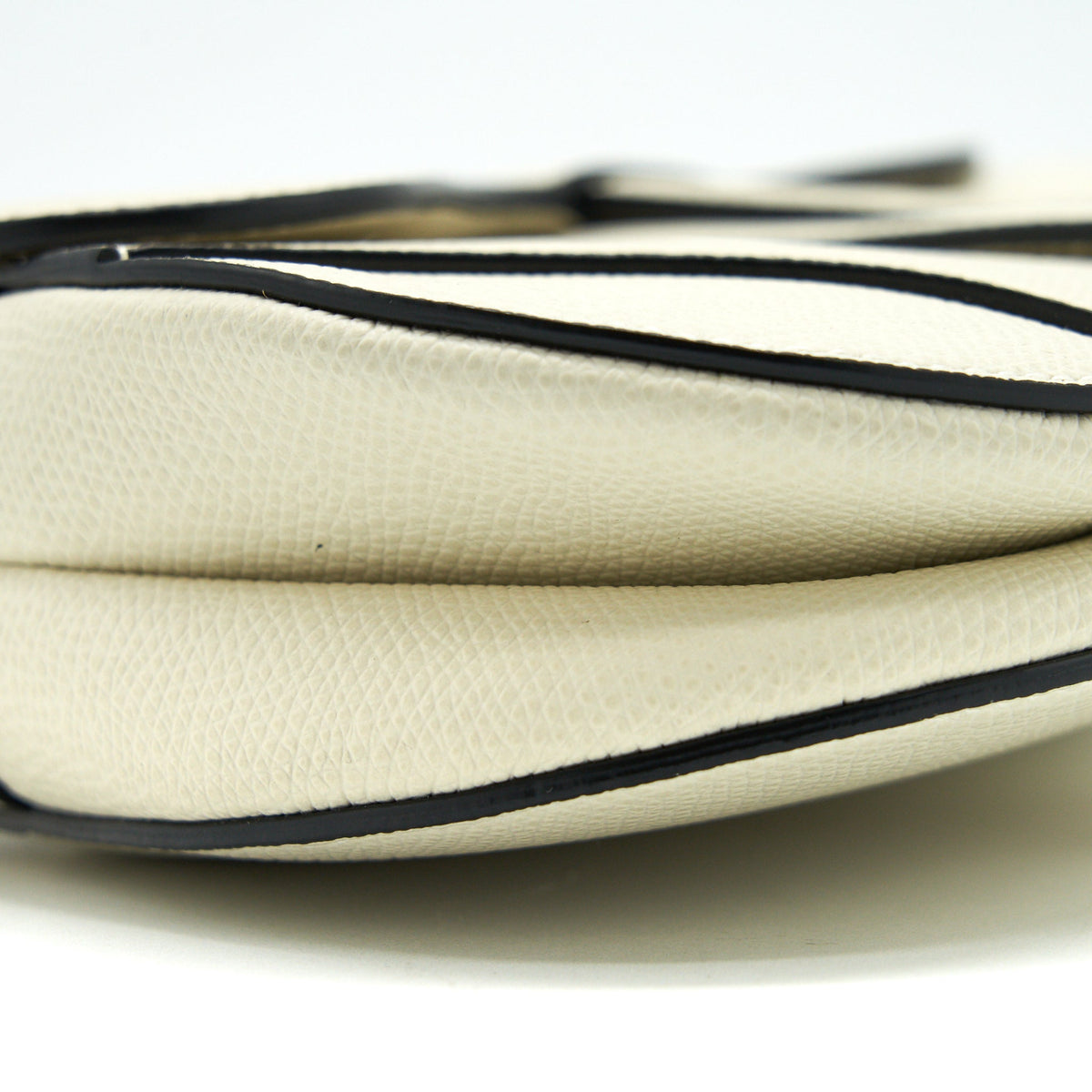 DIOR SMALL SADDLE BAG WHITE GHW