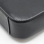 DIOR MEDIUM SADDLE FLAP MESSENGER BAG GRAINED CALFSKIN BLACK GHW