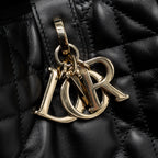 Dior Large Dior Toujours Bag Macrocannage Calfskin Black LGHW