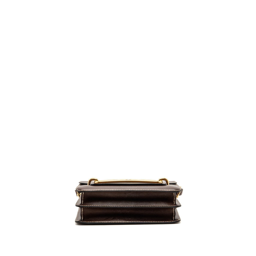 Hermes Roulis 23 Tadelakt Leather Dark Brown LGHW