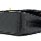 CHANEL SMALL CLASSIC DOUBLE FLAP CAVIAR BLACK GHW (MICROCHIP)