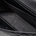 CHANEL JUMBO CLASSIC SINGLE FLAP BAG CAVIAR BLACK SHW