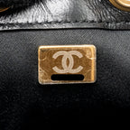 CHANEL MINI 25 BAG AGED CALFSKIN BLACK MULTICOLOUR HARDWARE (MICROCHIP)