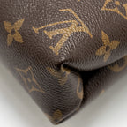 LOUIS VUITTON PALLAS CHAIN BAG MONOGRAM CANVAS/LEATHER RED GHW