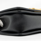 CHANEL SMALL BOY BAG CAVIAR BLACK GHW (MICROCHIP)