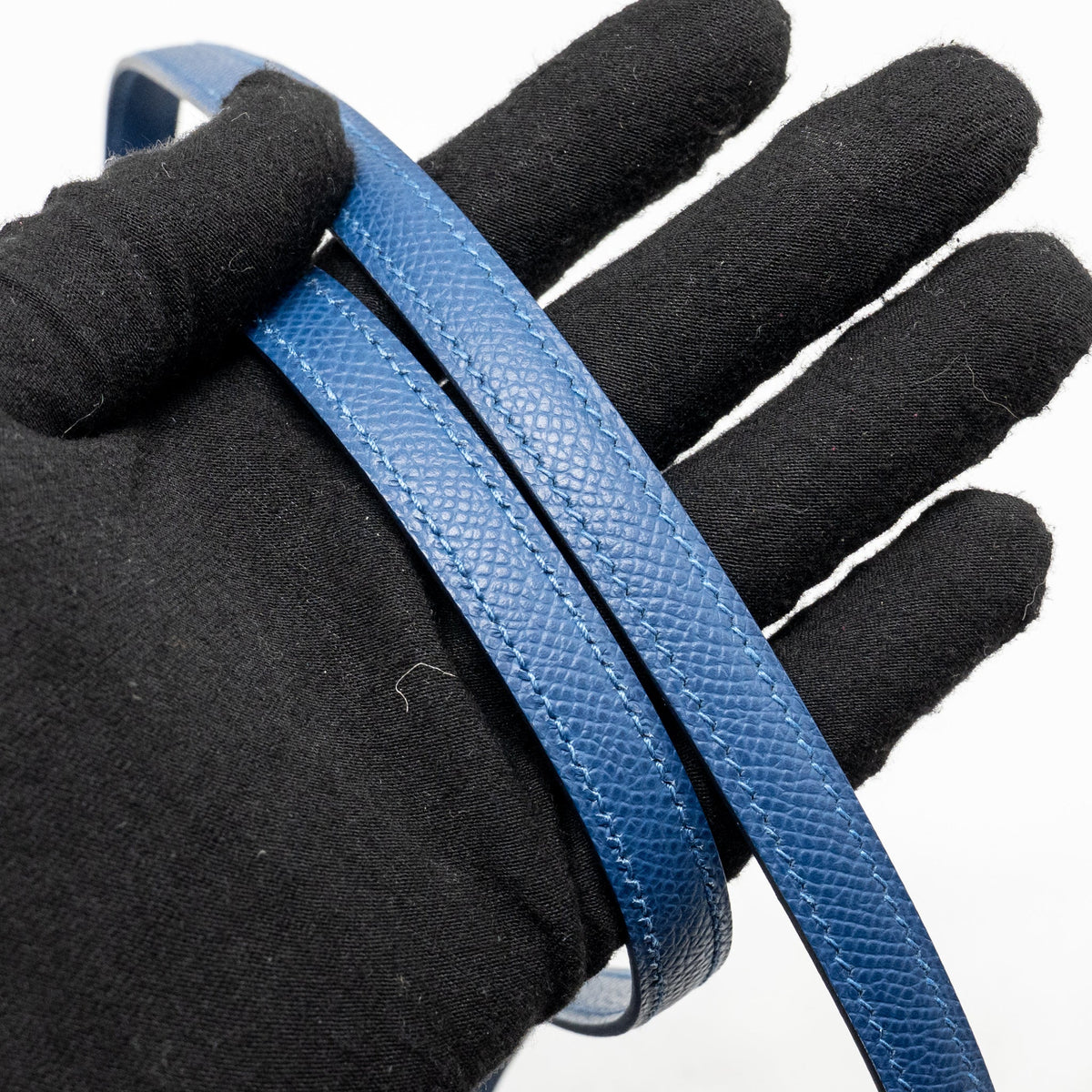 Hermes Mini Constance Epsom P5 Bleu Tie SHW