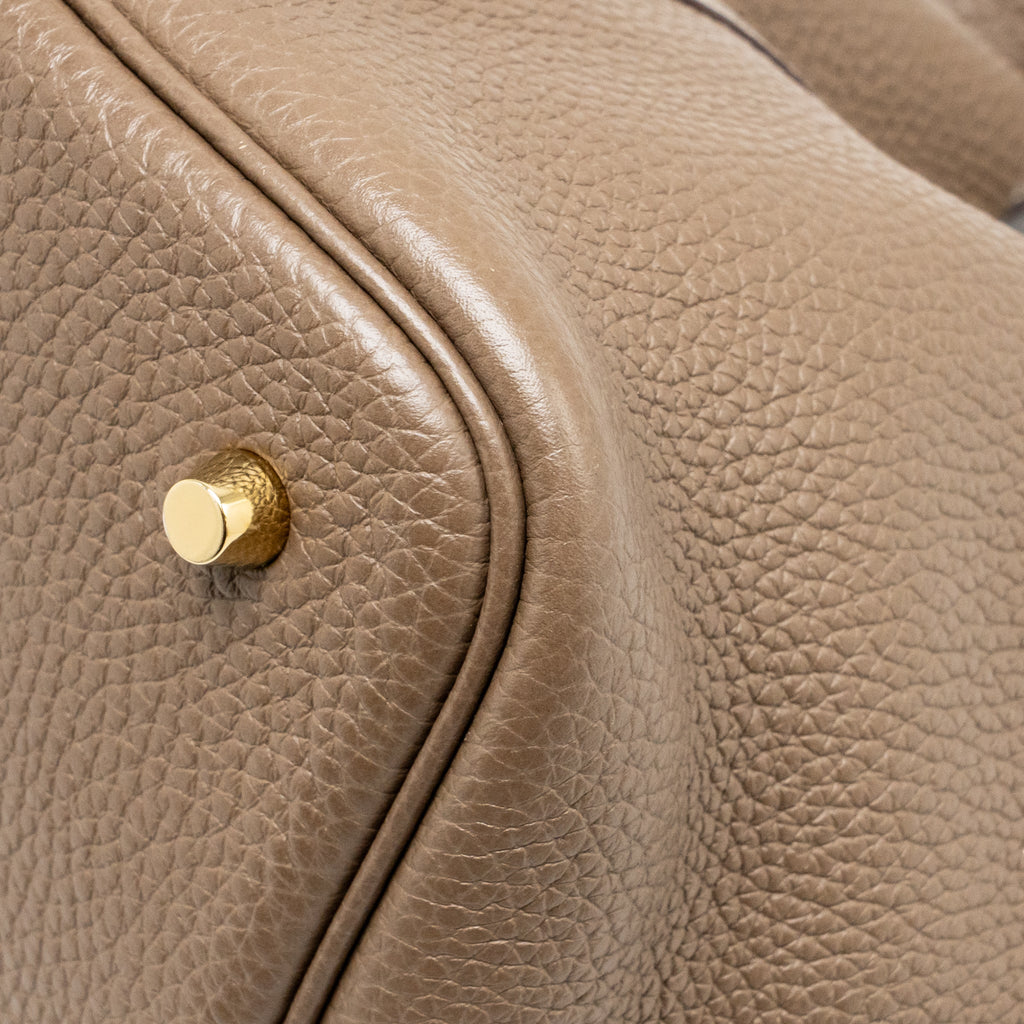 Hermes Picotin 22 Lock Bag Clemence Etoupe GHW