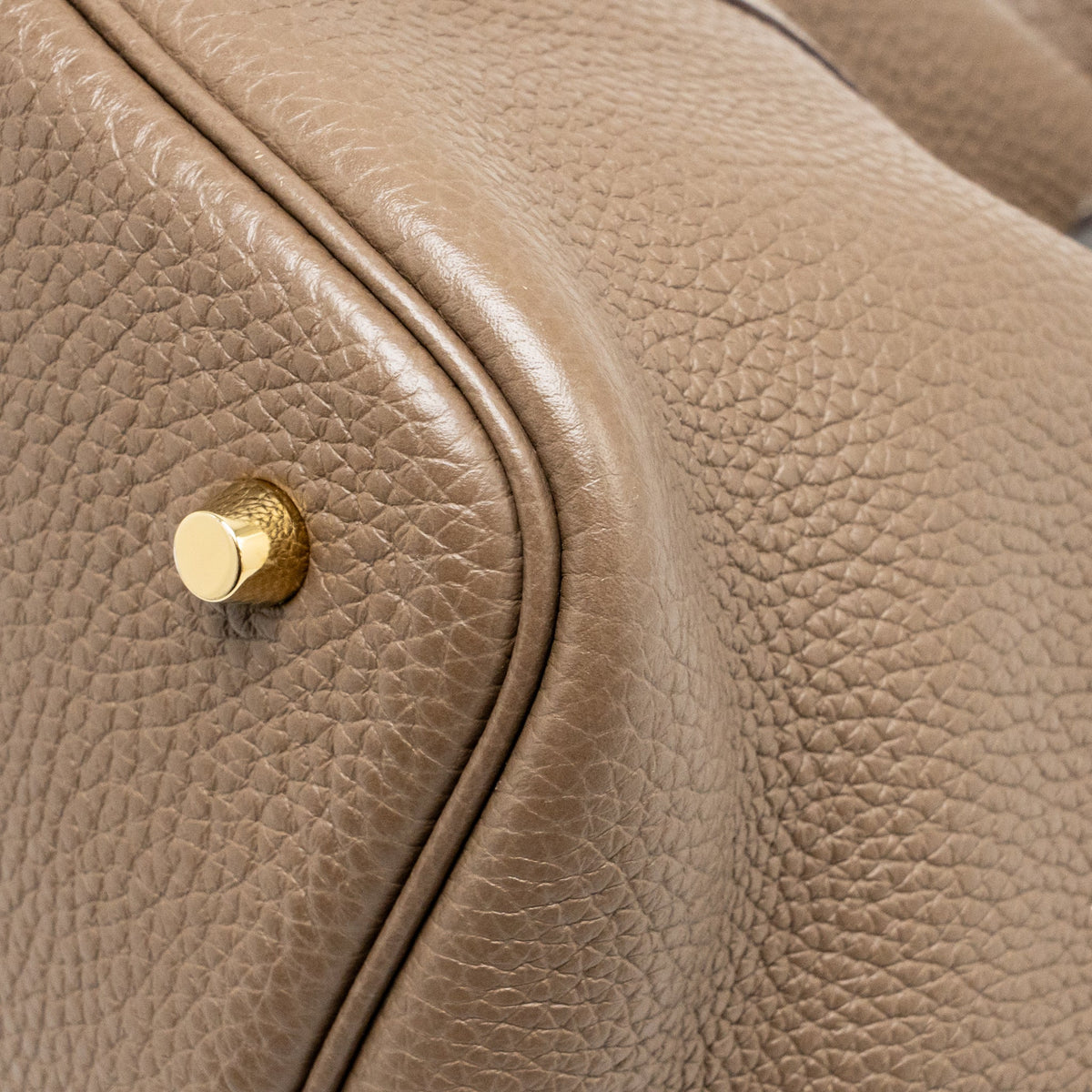 Hermes Picotin 22 Lock Bag Clemence Etoupe GHW