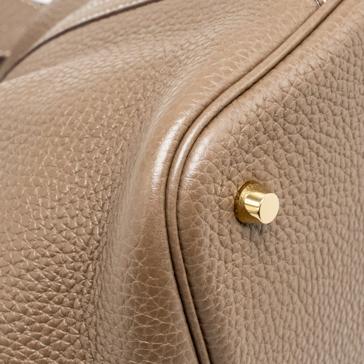 Hermes Picotin 22 Lock Bag Clemence Etoupe GHW