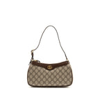 Gucci Ophidia Small Shoulder Bag GG Supreme Canvas Beige/Dark Brown GHW