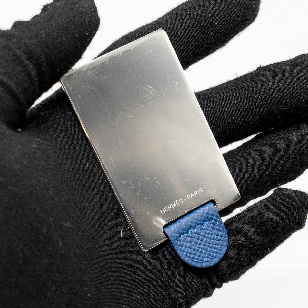 Hermes Mini Constance Epsom P5 Bleu Tie SHW