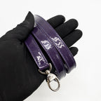 Dior medium lady dior patent leather blue/purple SHW