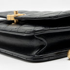 CHANEL 24C GOLD CRUSH WALLET ON CHAIN CALFSKIN BLACK GHW(MICROCHIP)